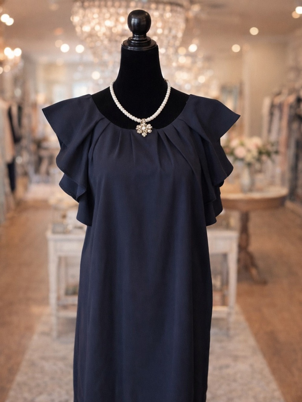 PINK MARTINI Cocktail Dress in Navy Blue - M
